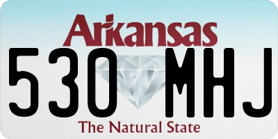 AR license plate 530MHJ