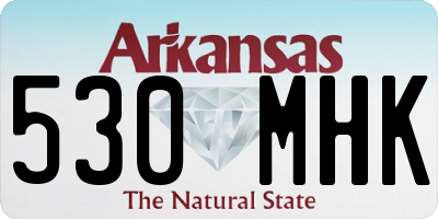 AR license plate 530MHK
