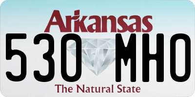 AR license plate 530MHO