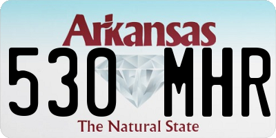 AR license plate 530MHR