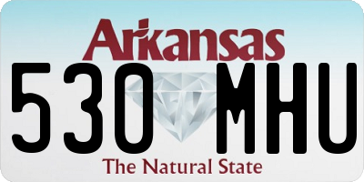 AR license plate 530MHU
