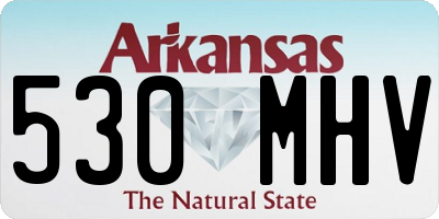 AR license plate 530MHV