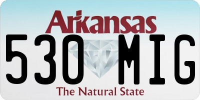 AR license plate 530MIG