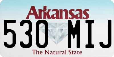 AR license plate 530MIJ