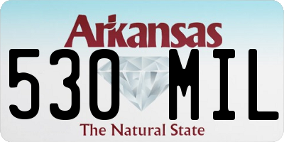 AR license plate 530MIL