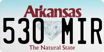AR license plate 530MIR