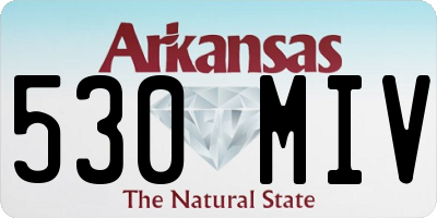 AR license plate 530MIV