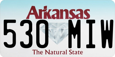AR license plate 530MIW