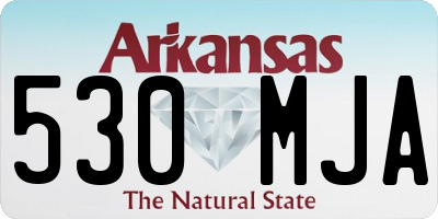 AR license plate 530MJA
