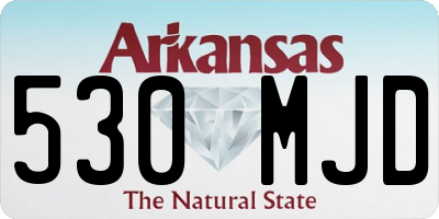 AR license plate 530MJD