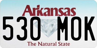 AR license plate 530MOK