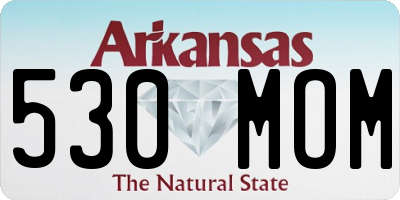 AR license plate 530MOM