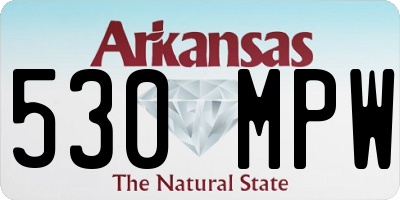AR license plate 530MPW