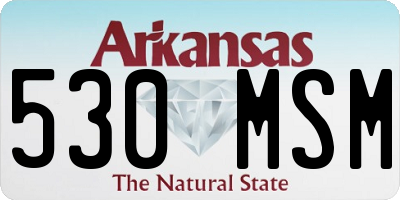 AR license plate 530MSM