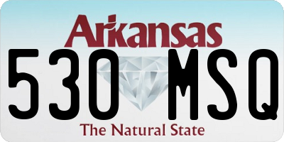 AR license plate 530MSQ