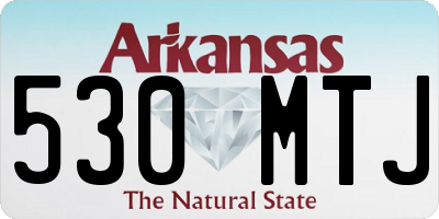AR license plate 530MTJ