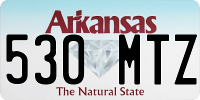 AR license plate 530MTZ