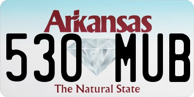 AR license plate 530MUB