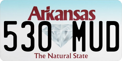 AR license plate 530MUD