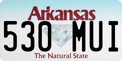 AR license plate 530MUI