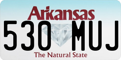 AR license plate 530MUJ