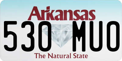 AR license plate 530MUO