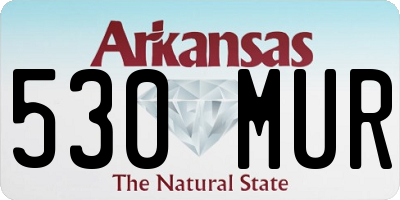 AR license plate 530MUR