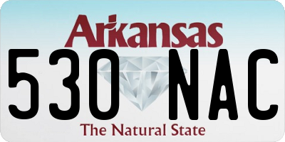 AR license plate 530NAC