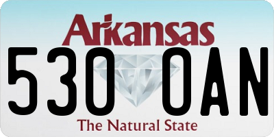 AR license plate 530OAN