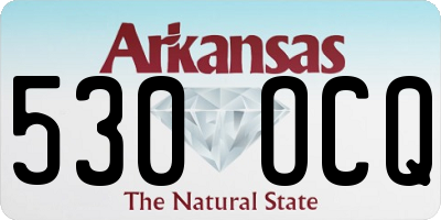 AR license plate 530OCQ
