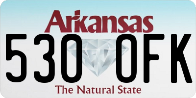 AR license plate 530OFK