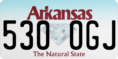 AR license plate 530OGJ