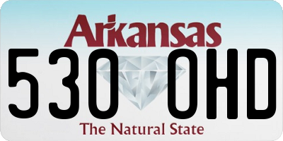 AR license plate 530OHD