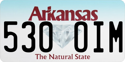 AR license plate 530OIM