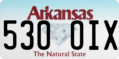 AR license plate 530OIX