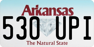 AR license plate 530UPI