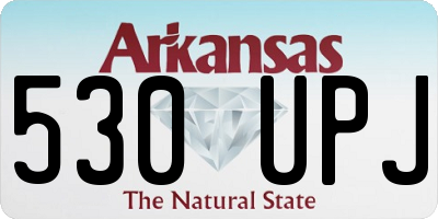 AR license plate 530UPJ