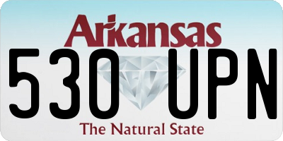 AR license plate 530UPN