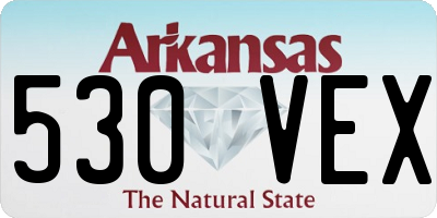 AR license plate 530VEX