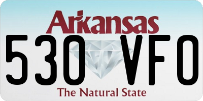 AR license plate 530VFO