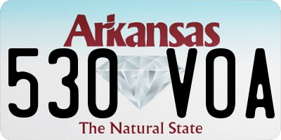AR license plate 530VOA
