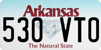 AR license plate 530VTO