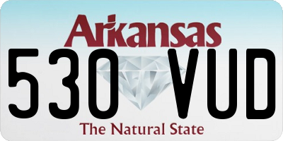 AR license plate 530VUD