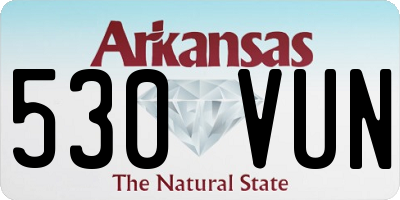 AR license plate 530VUN