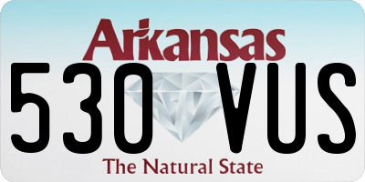 AR license plate 530VUS