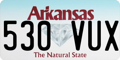 AR license plate 530VUX