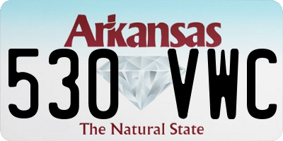 AR license plate 530VWC