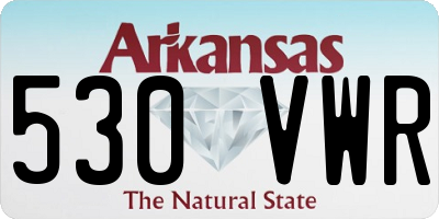 AR license plate 530VWR