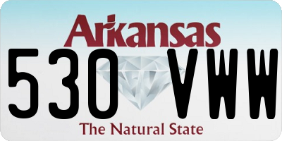 AR license plate 530VWW