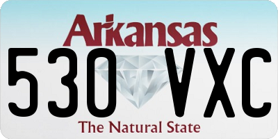 AR license plate 530VXC